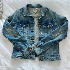J-Crew cropped denim jacket